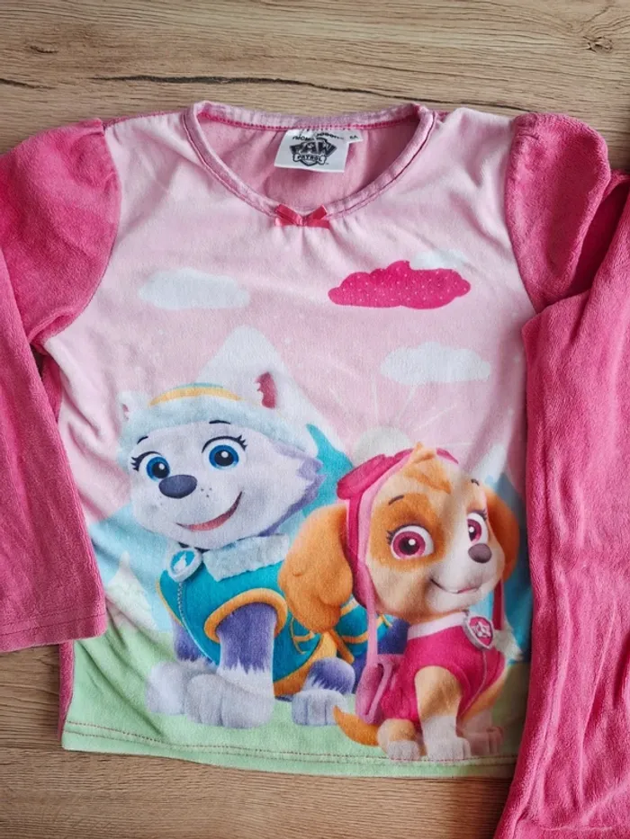 Pyjama velours Pat Patrouille 6ans - photo numéro 2