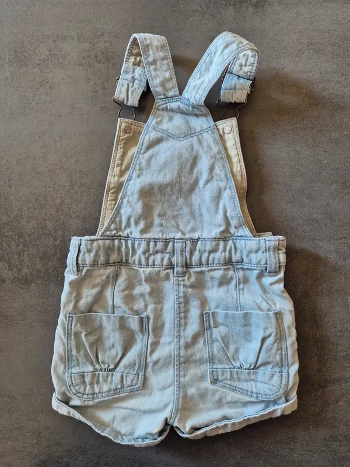 Salopette-short Fille 24 mois - photo numéro 2