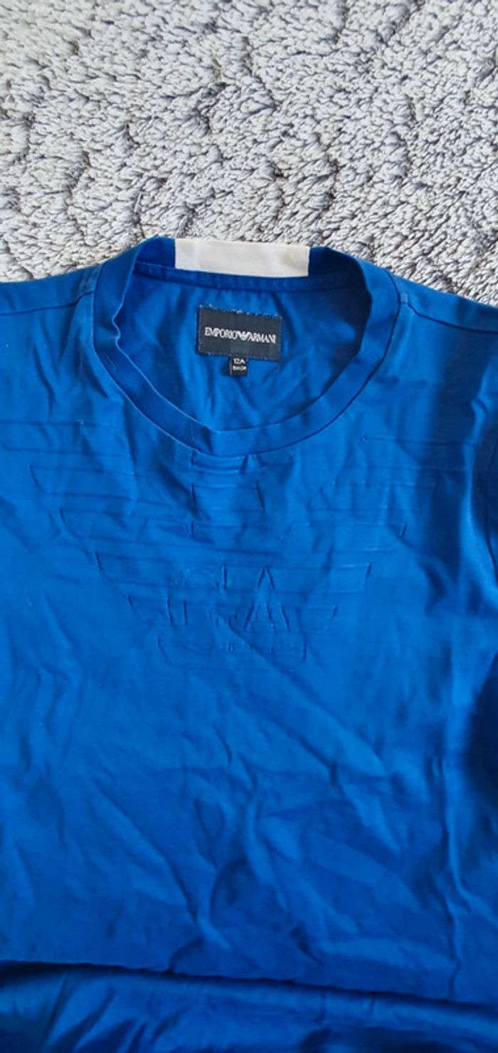 Teeshirt bleu roi Emporio Armani - 12 ans