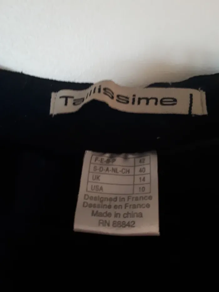 Pantalon droit Taillissime noir 42 - photo numéro 2