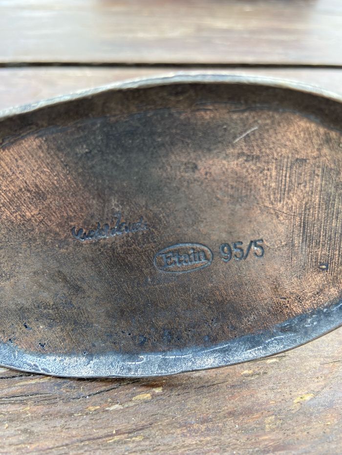 Chasseur et son chien en étain de Michel Laude - photo numéro 4