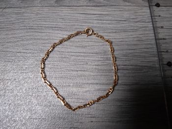 Bracelet chaîne doré