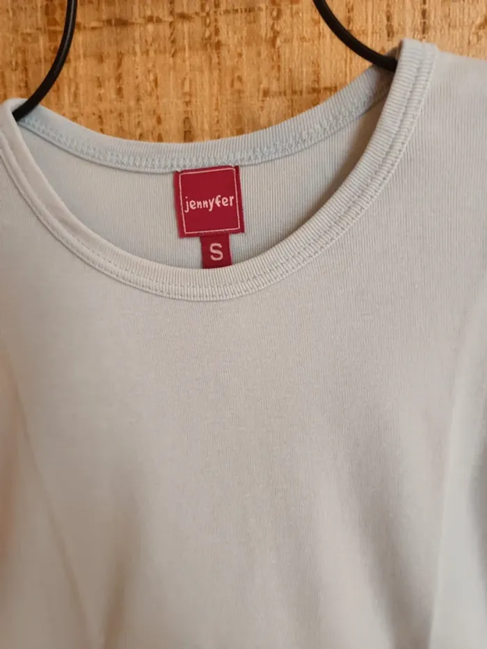 T-shirt Jennyfer bleu ciel – Taille S - photo numéro 4