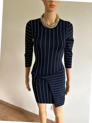 Robe bleue marine et blanche Morgan taille XS jamais portée