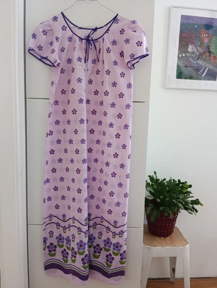 Chemise de nuit vintage à porter en robe taille
