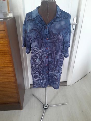 Jolie chemise manche courte en voile Zapa