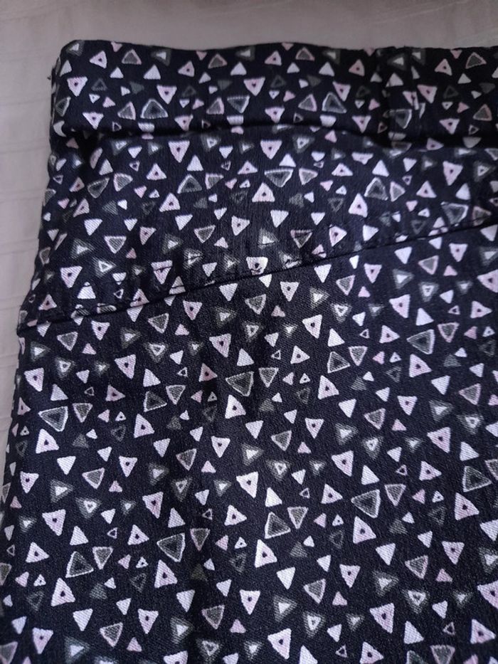 Pantalon noir à motifs slim Primark taille 38 - photo numéro 2
