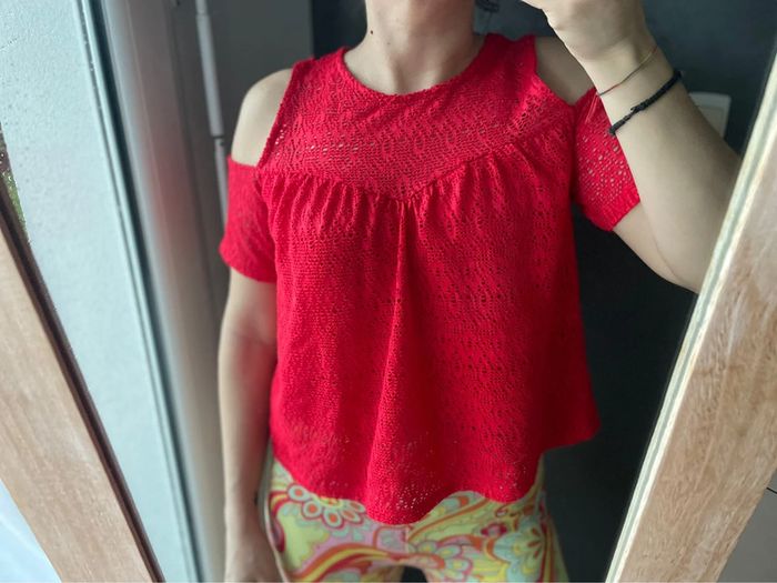 TEE shirt rouge femme