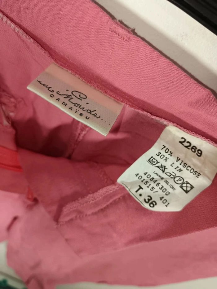 C6 pantalon rose Camaïeu 36 - photo numéro 3