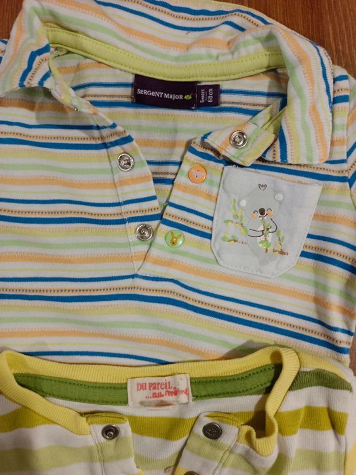 Lot 4 bodies 6 mois Sergent Major - photo numéro 2