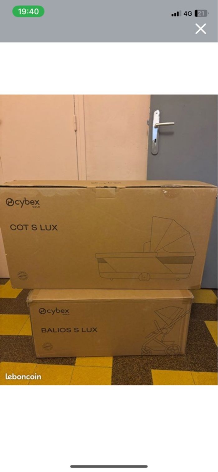 Lot Pousette Cybex Balios S Luxe Neuve + Nacelle
