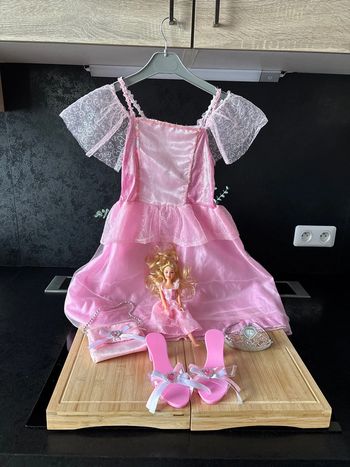 Déguisement fille princesse avec poupée 3-6ans