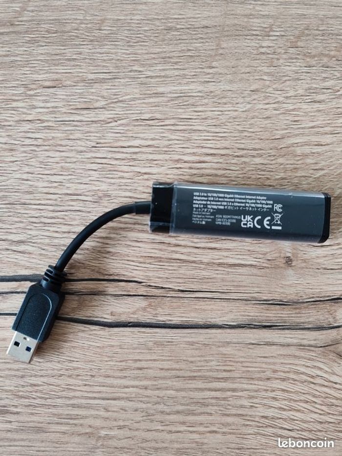 Adaptateur USB 3.0 vers Ethernet Gigabit 10/100/1000 - photo numéro 2