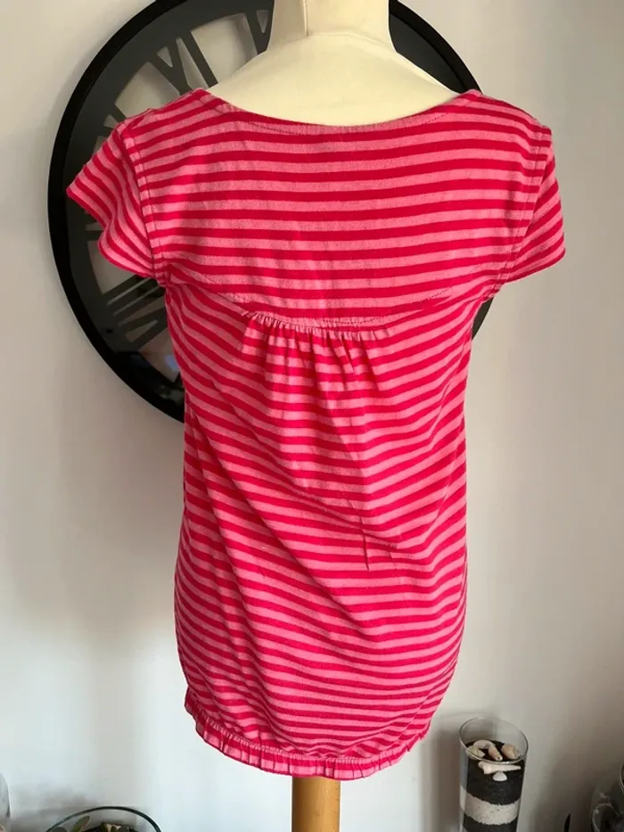 Tee-shirt fille rose - photo numéro 3