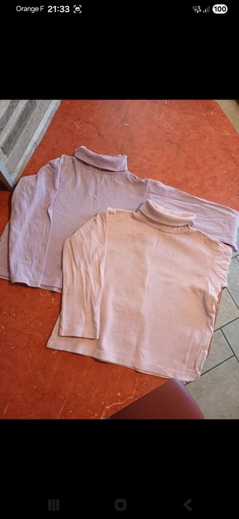 Lot de 2 ss pulls fille taille 5 ans