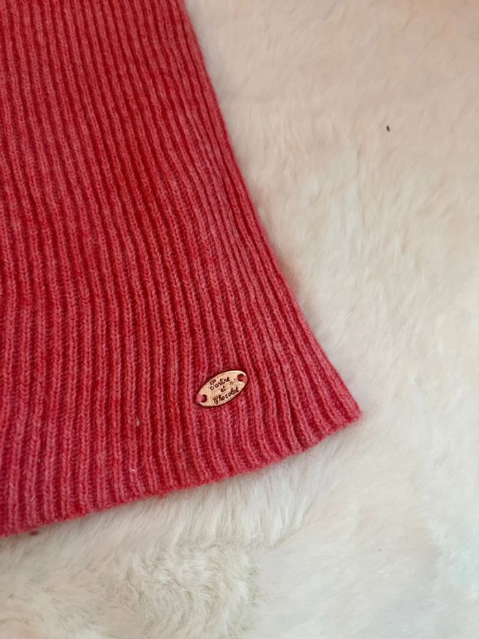 Robe corail en cachemire - photo numéro 2