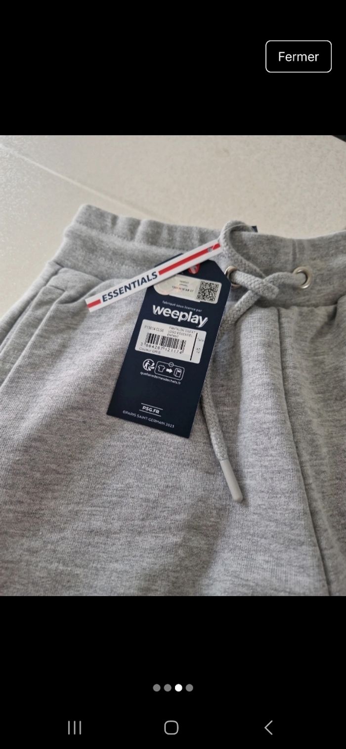 Pantalon survêtement chaud Paris saint Germain neuf - photo numéro 3