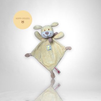 Doudou losange Chien jaune Nicotoy DP193