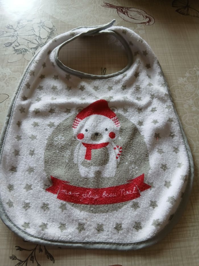 Lot 2 bavoirs bébé Noël - photo numéro 3
