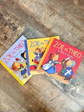🌷3 livres Zoe et Théo 