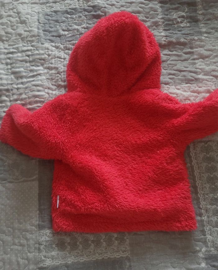 Gilet pilou pilou rouge 6 mois - photo numéro 5