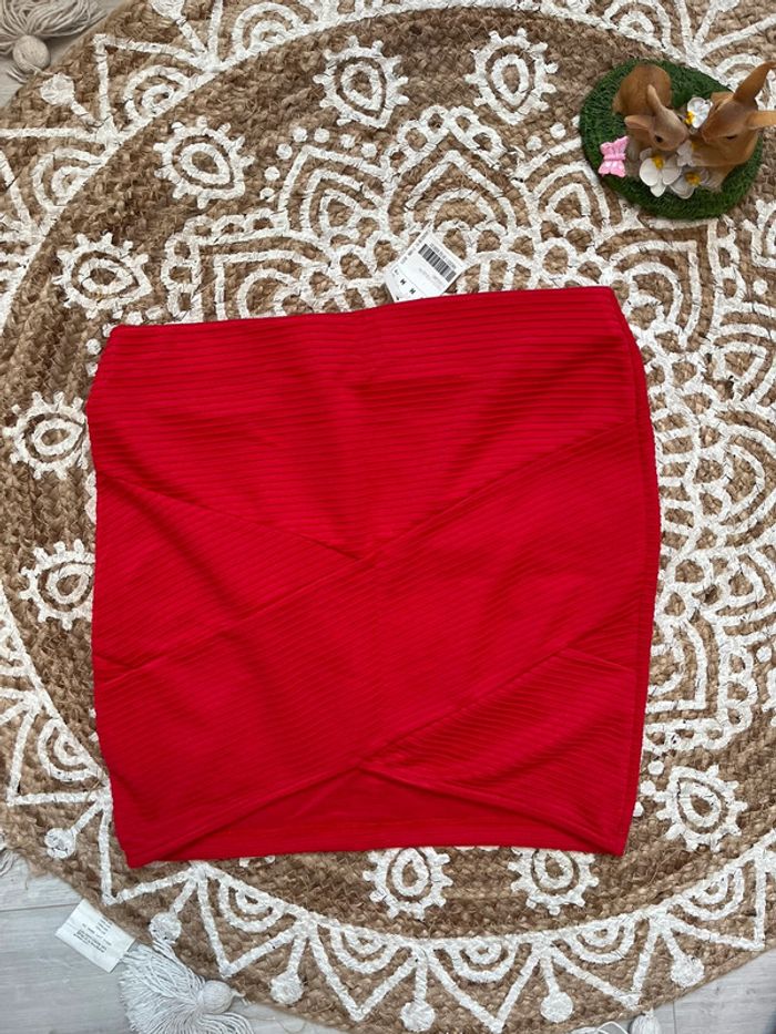 Mini jupe rouge Pimkie