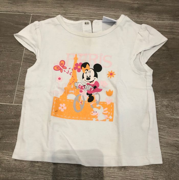 Teeshirt blanc Disney Baby 12 mois - photo numéro 4