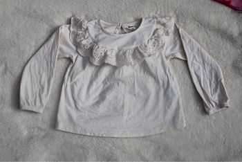 T-shirt manches longues écru