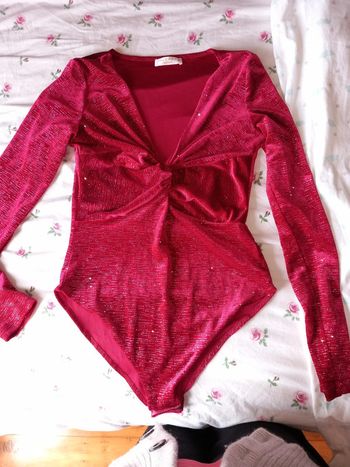 Body en velours pailleté
