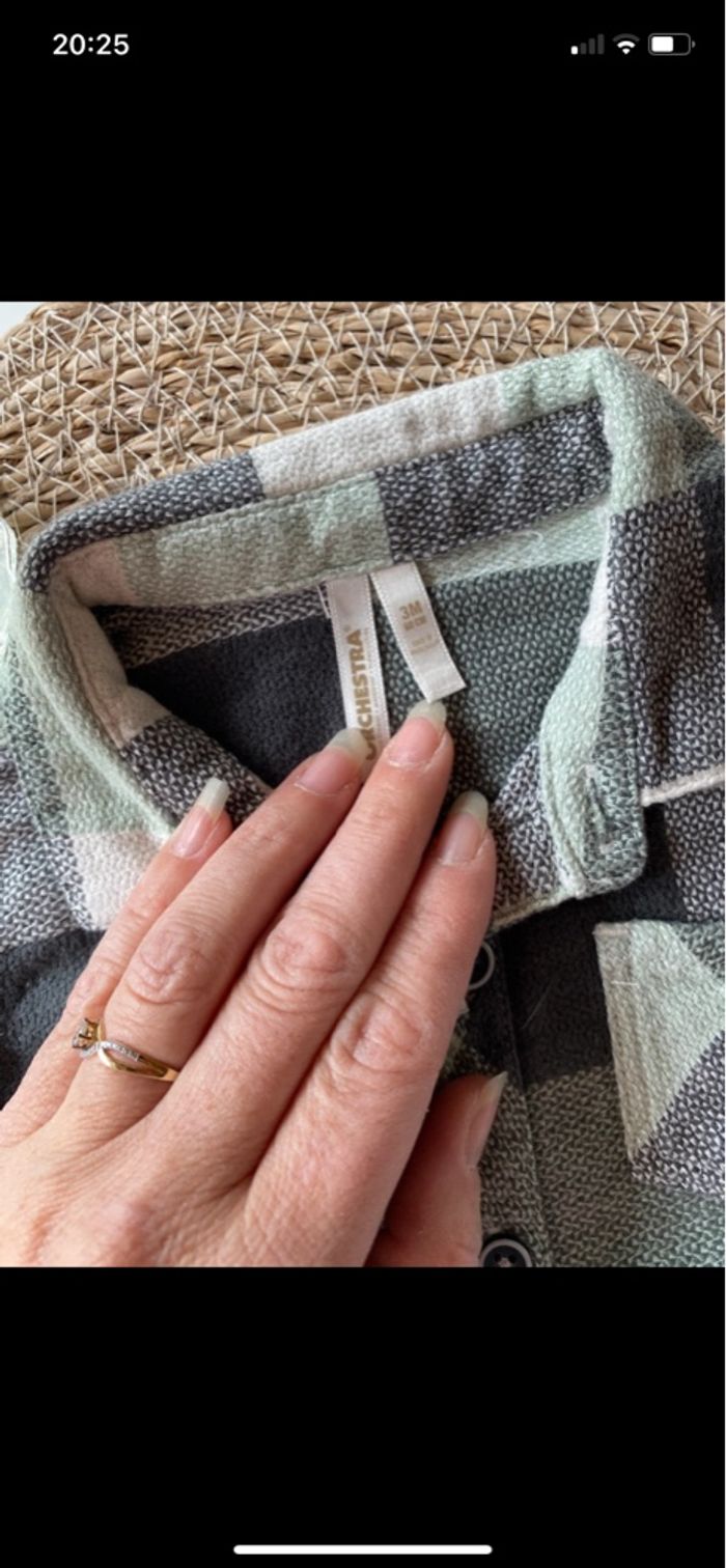 Chemise verte taille 3 mois - photo numéro 3