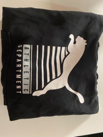 Sweet a capuche noir et blanc puma taille S