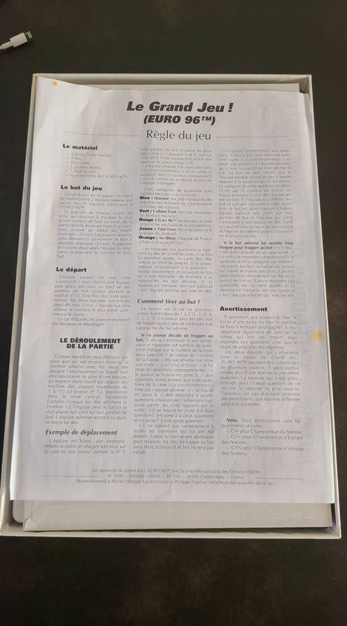 Le grand jeu l'Euro 96 en 1000 questions - photo numéro 3