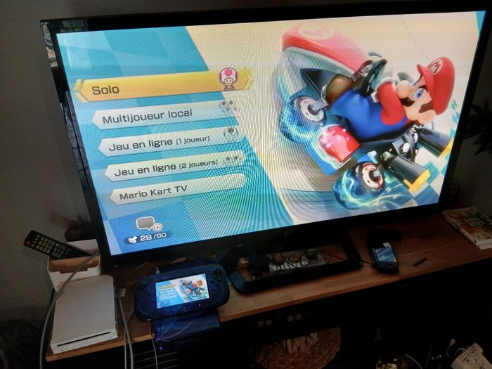 Wii u mario kart 8 inclus +splatoon+gamepad+câbles - photo numéro 8