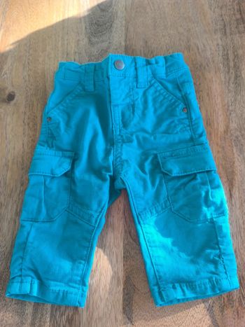 Chino bleu 3 mois garçon
