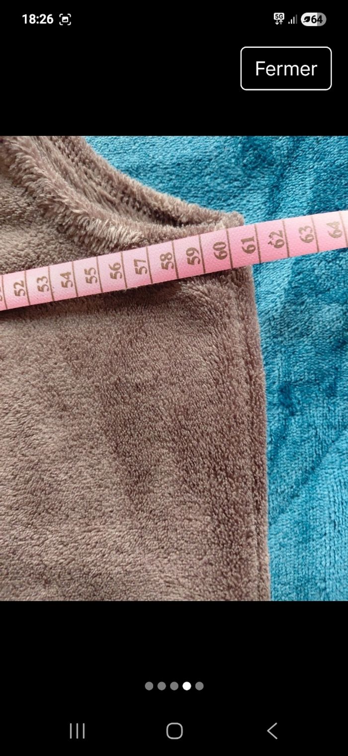 Gilet polaire marron glacé - photo numéro 4