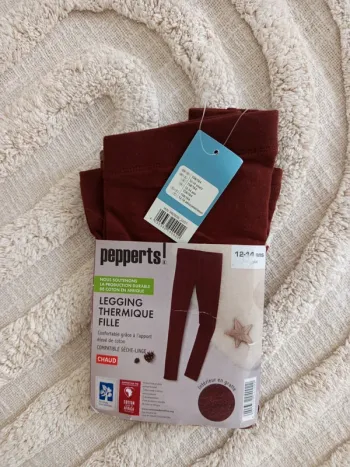 Legging thermique fille 12 / 14 ans neuf