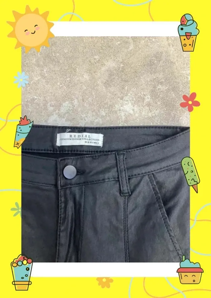Pantalon noir skinny imitation cuir S 36 Redial Premium Denim Collection - photo numéro 3