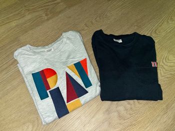 lot de 2 t shirt manches longues tape à l’œil garçon 8 ans