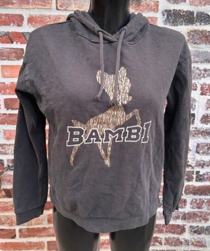 Sweat à capuche Disney gris foncé – motif Bambi 🦌 Taille 36 - photo numéro 3