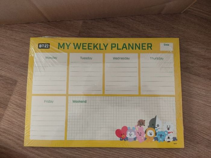 Weeky planner bts bt21 kpop