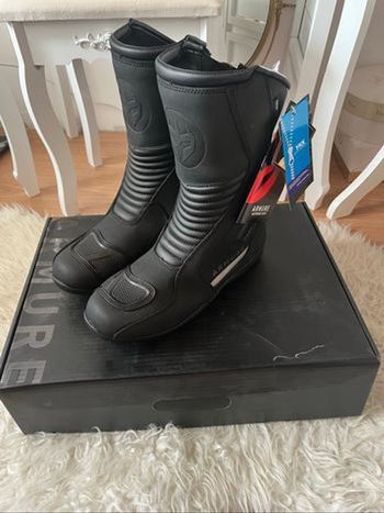 Bottes de moto étanches noires Armure T43 neuves 🏍️