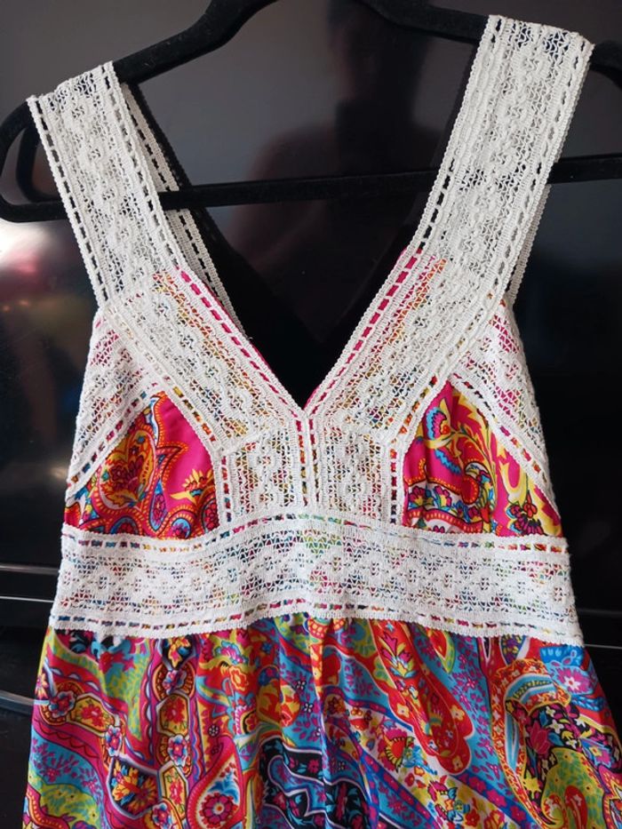 Robe d'été multicolore fluide T38 - photo numéro 2