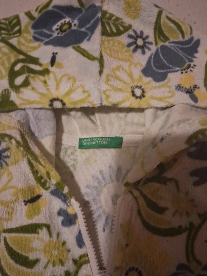 Combishort à capuche undercolors of benetton 7/8ans - photo numéro 2