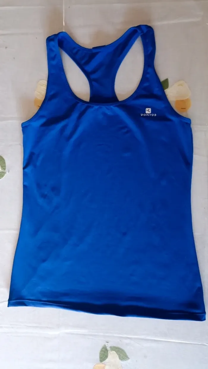 Débardeur sport Domyos Bleu