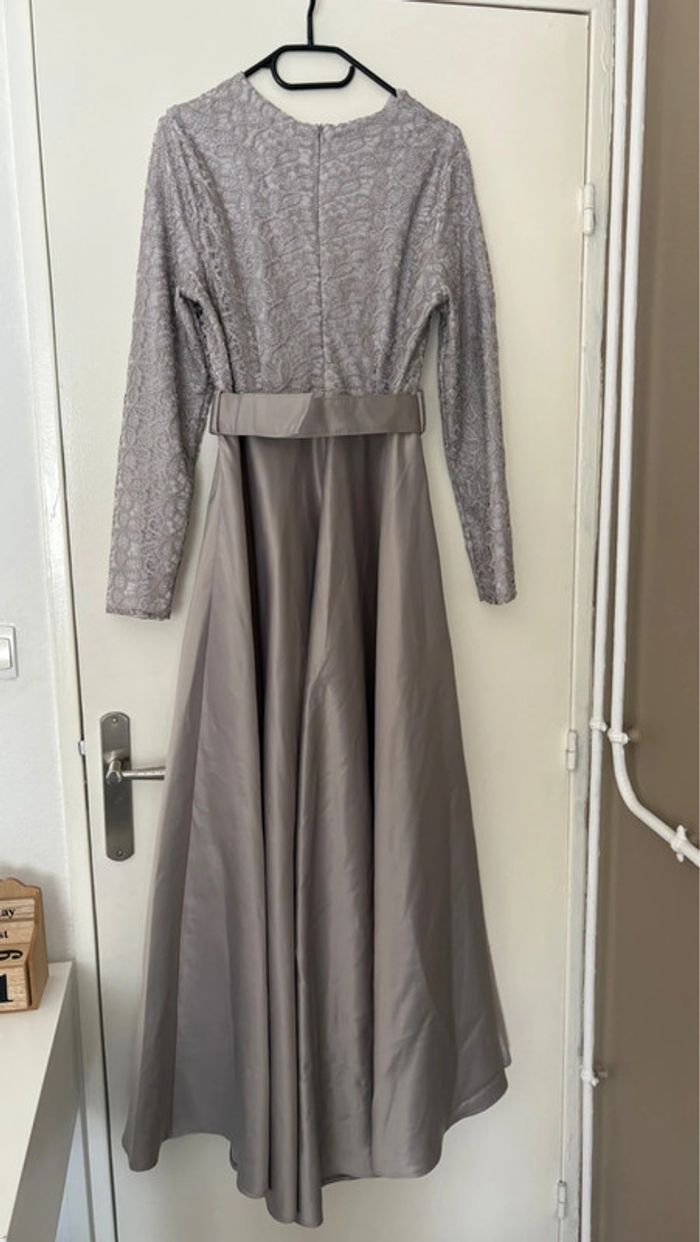 Robe de soirée grise taille unique femme - photo numéro 4