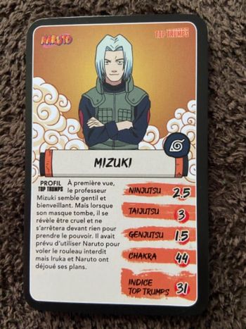 Mizuki Naruto top trumps 2024 Burger King
