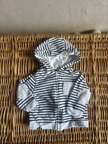 Veste marinière Kiabi 12 mois en très bon état
