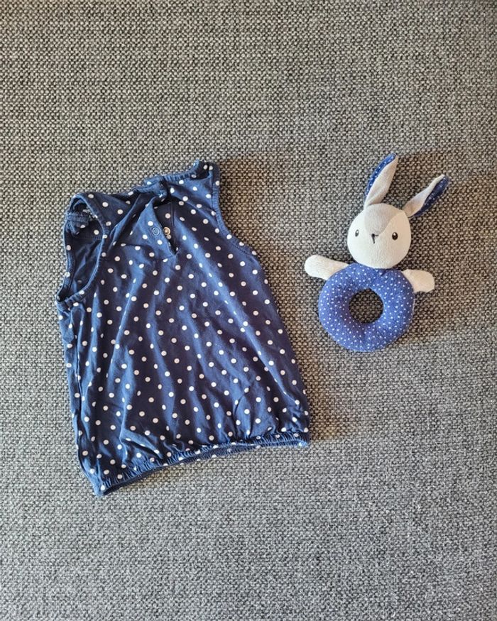 Débardeur fille à pois 24 mois - photo numéro 3