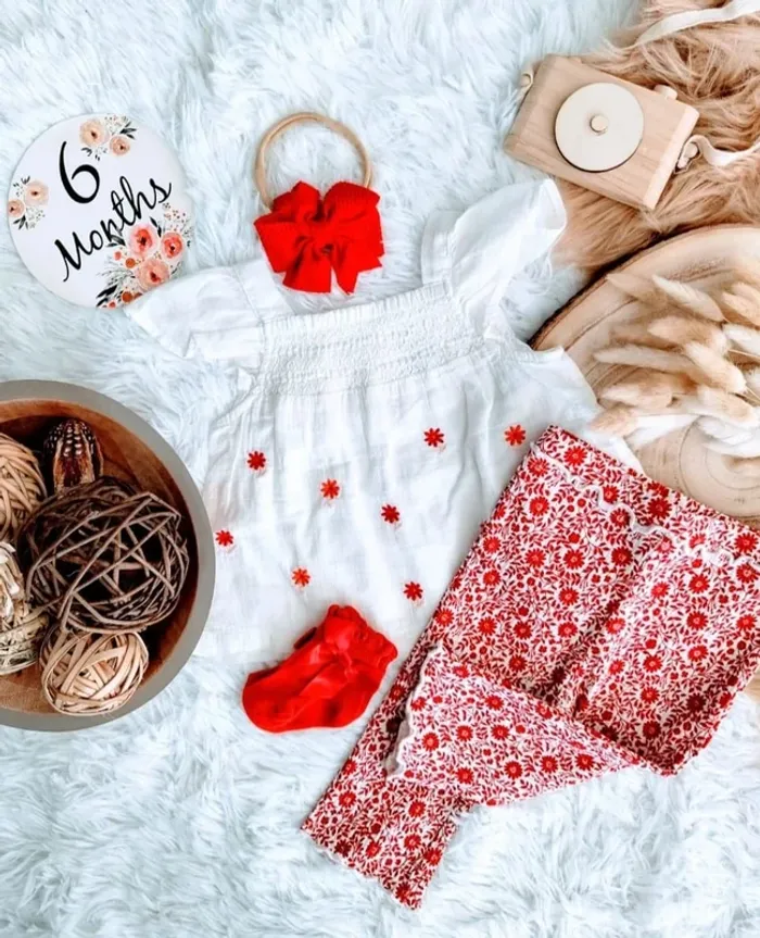 Ensemble complet 4 pièces sergent major fille 6 mois 🎀 - photo numéro 2