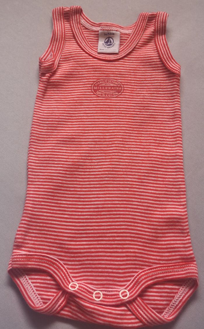 Body marinière Petit Bateau mixte